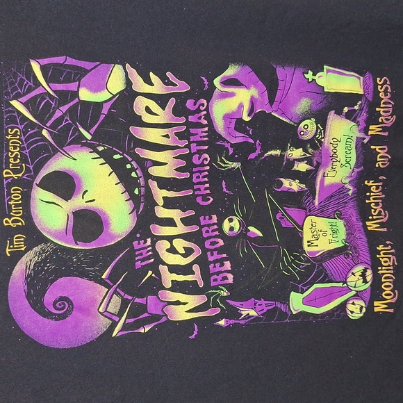 ❤️ Disney Nightmare Before Christmas Moonlight Mischief Madness shirt. Halloween - Picture 3 of 7